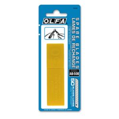 AB-50B | Hộp 50 lưỡi dao bạc bẻ lưỡi OLFA 9mm đóng vỉ