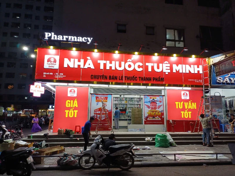 Công trình quảng cáo sử dụng keo Hi-bond